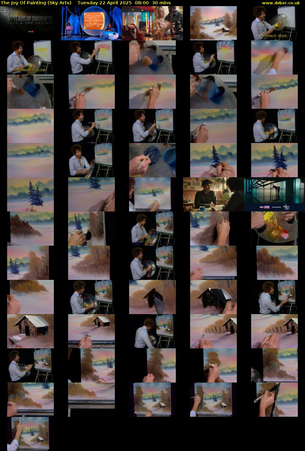 The Joy Of Painting (Sky Arts) Tuesday 22 April 2025 08:00 - 08:30