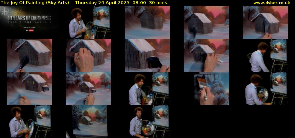 The Joy Of Painting (Sky Arts) Thursday 24 April 2025 08:00 - 08:30