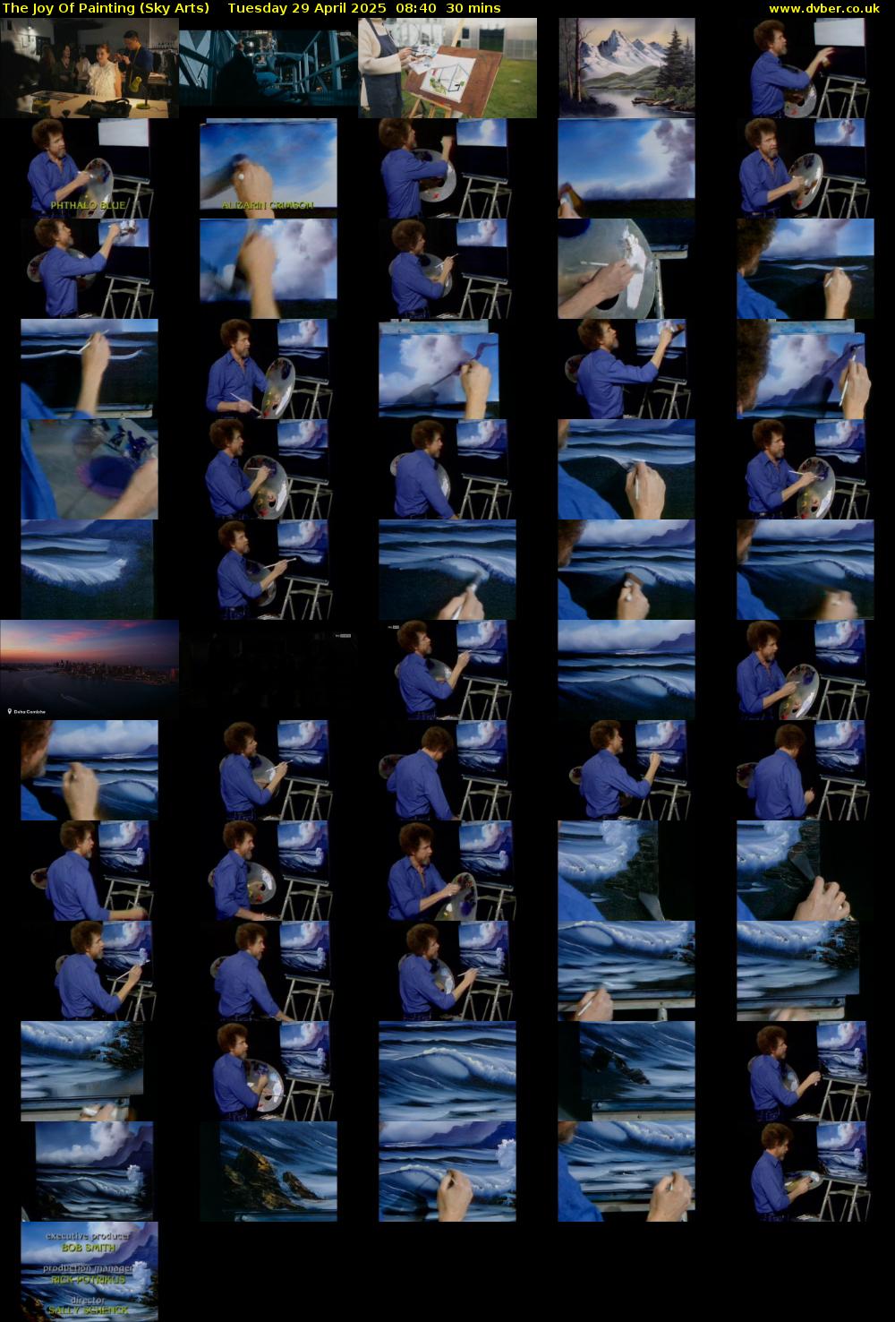 The Joy Of Painting (Sky Arts) Tuesday 29 April 2025 08:40 - 09:10