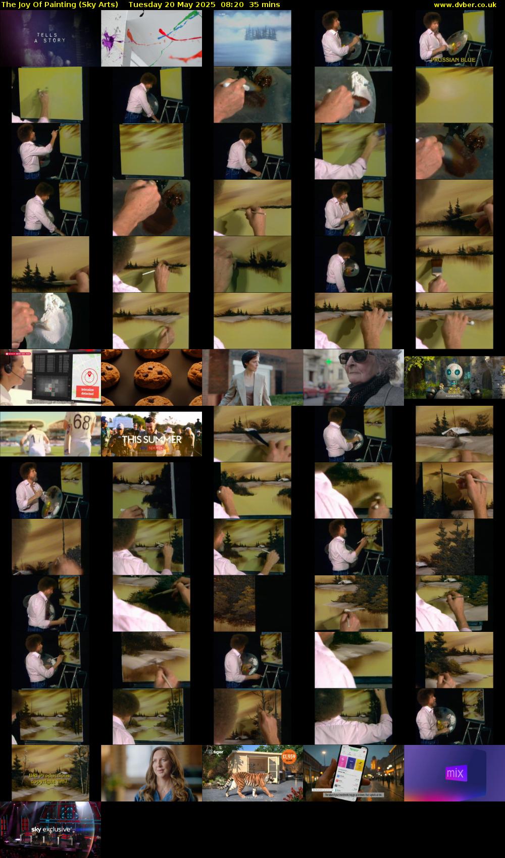 The Joy Of Painting (Sky Arts) Tuesday 20 May 2025 08:20 - 08:55
