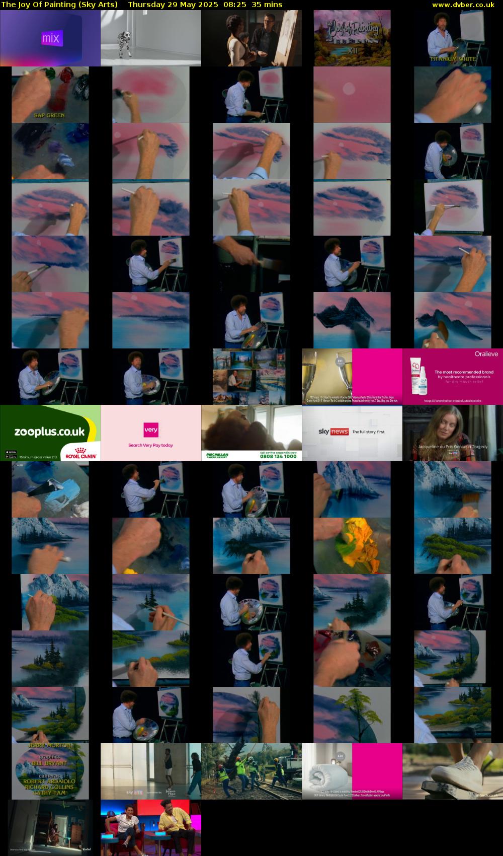 The Joy Of Painting (Sky Arts) Thursday 29 May 2025 08:25 - 09:00