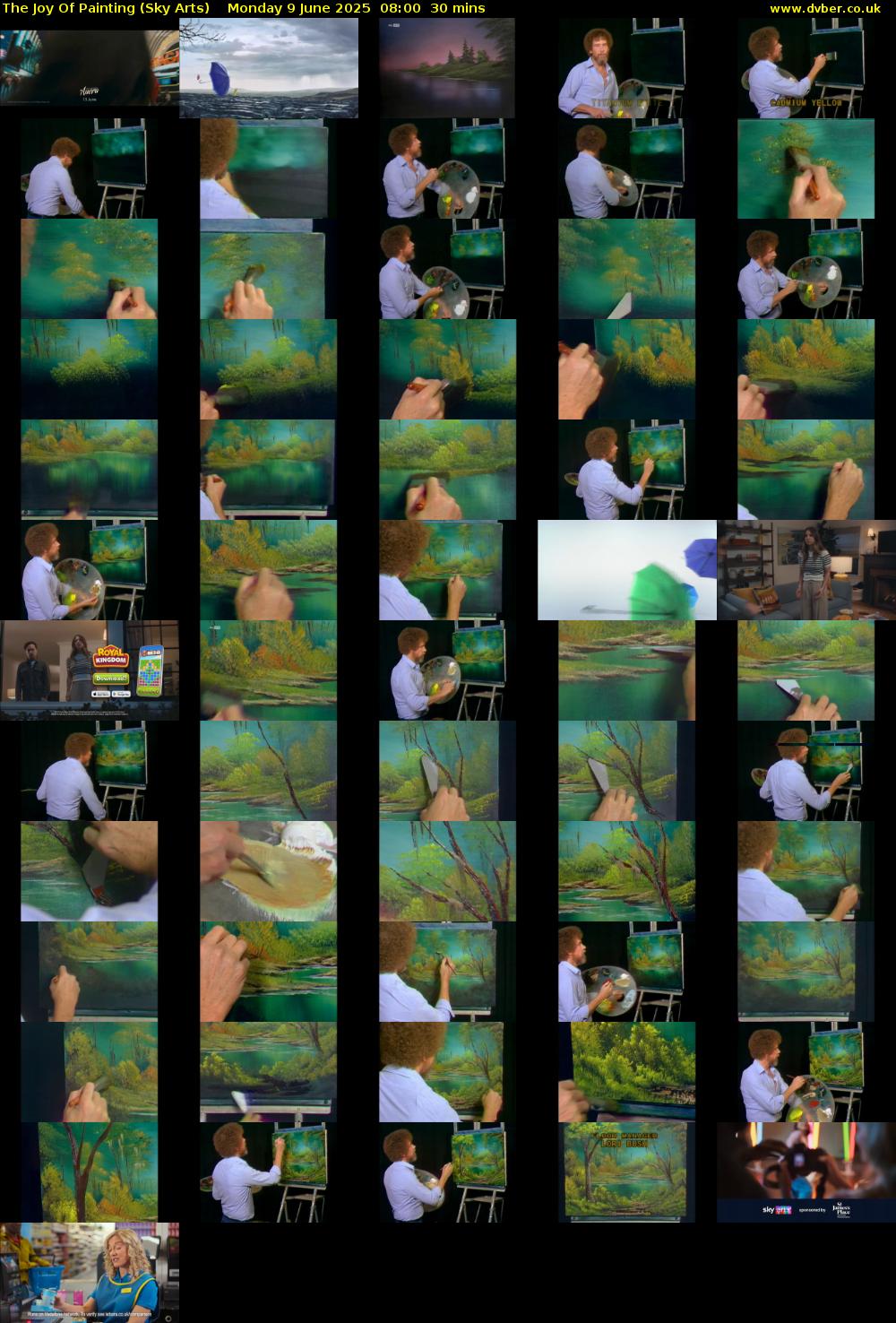 The Joy Of Painting (Sky Arts) Monday 9 June 2025 08:00 - 08:30