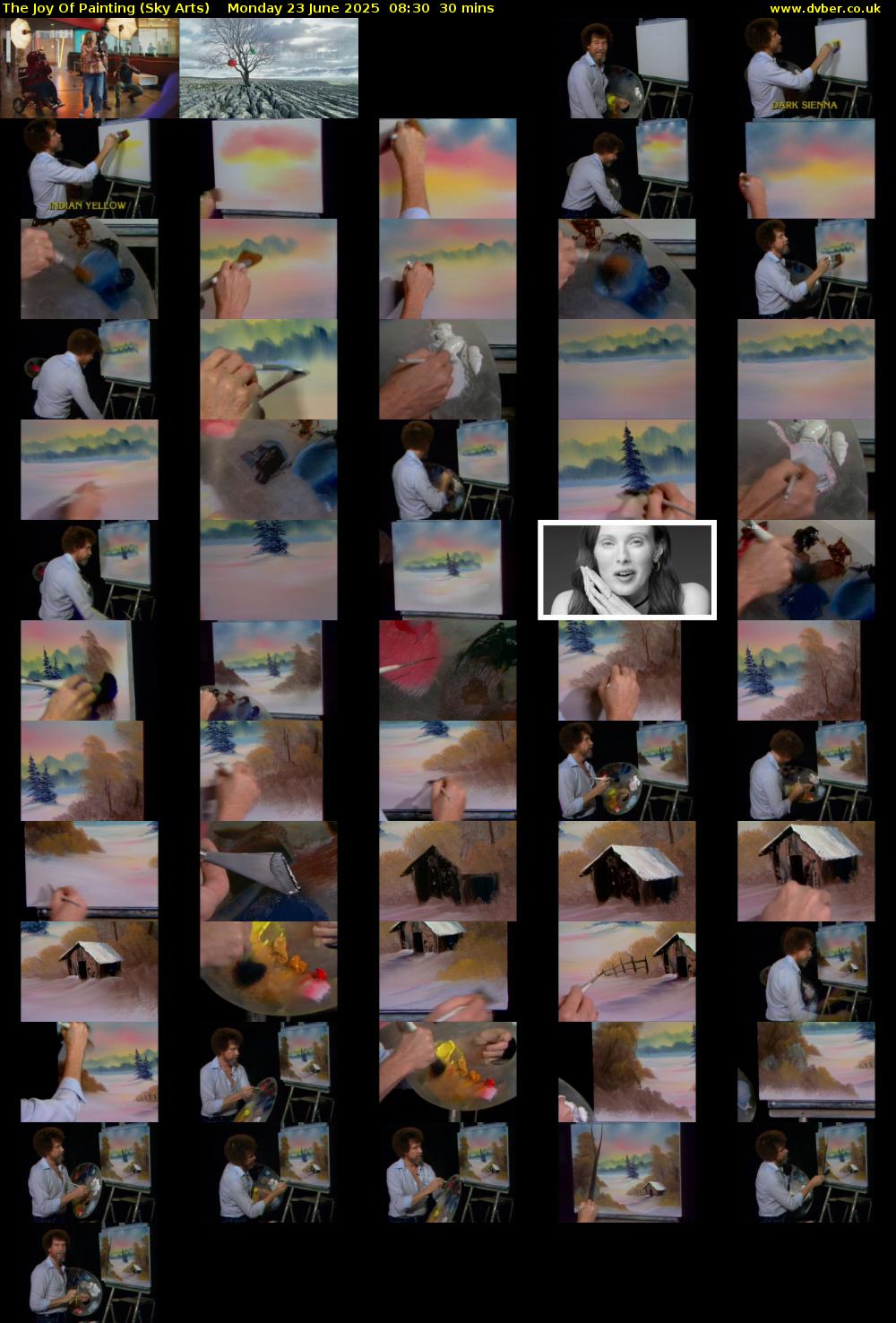 The Joy Of Painting (Sky Arts) Monday 23 June 2025 08:30 - 09:00