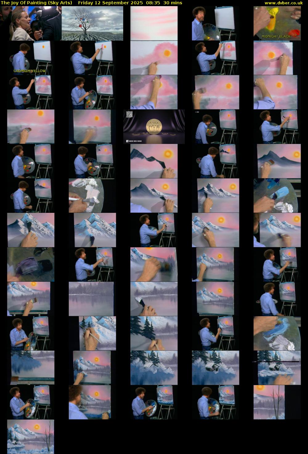 The Joy Of Painting (Sky Arts) Friday 12 September 2025 08:35 - 09:05