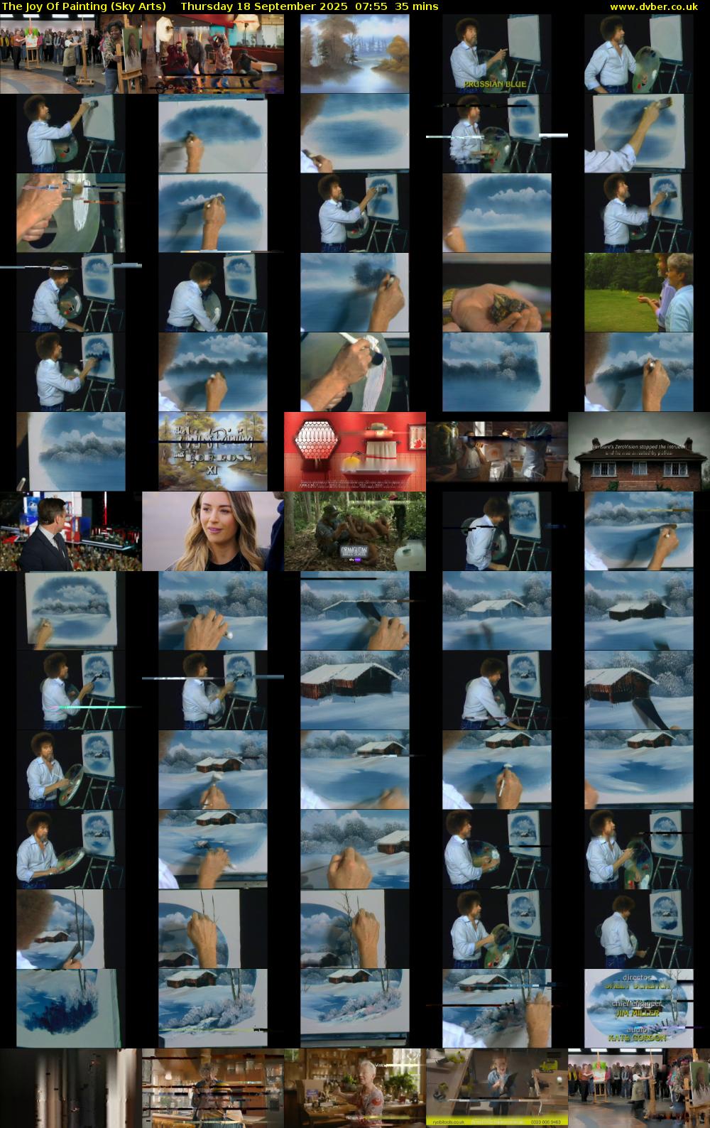 The Joy Of Painting (Sky Arts) Thursday 18 September 2025 07:55 - 08:30