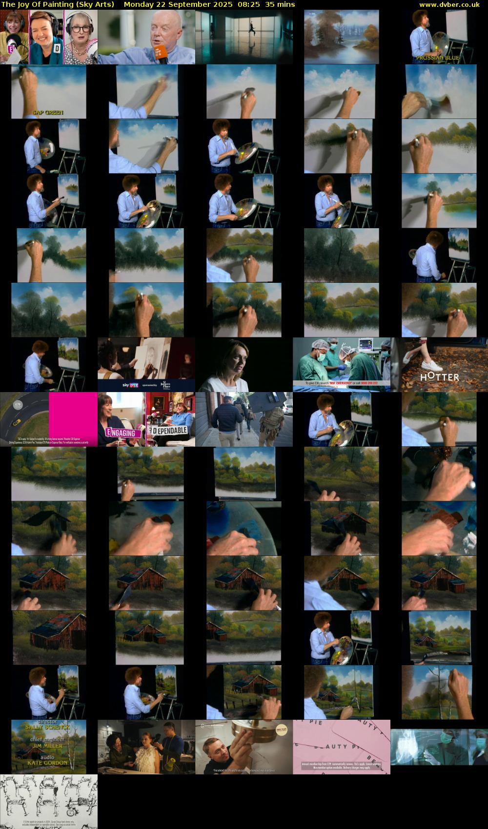 The Joy Of Painting (Sky Arts) Monday 22 September 2025 08:25 - 09:00