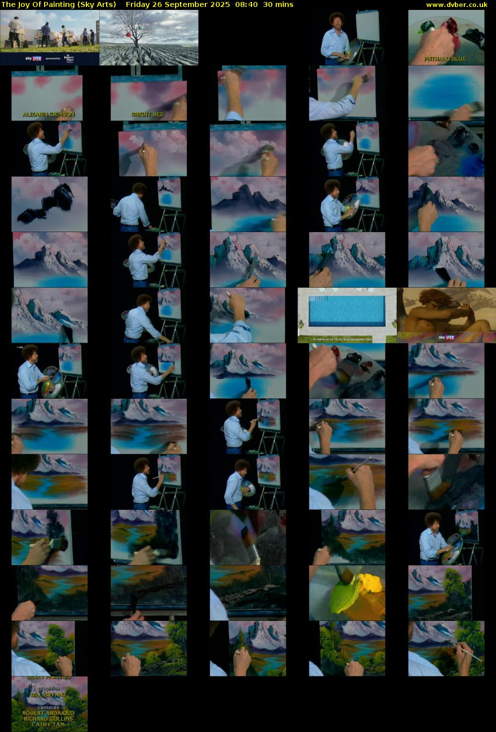 The Joy Of Painting (Sky Arts) Friday 26 September 2025 08:40 - 09:10