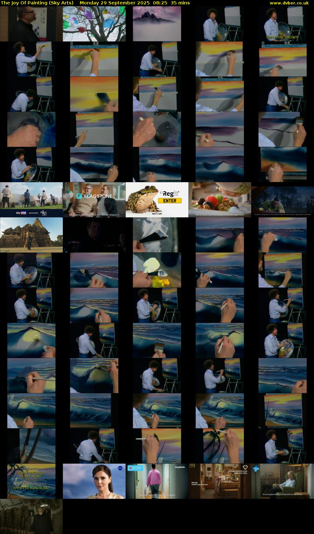 The Joy Of Painting (Sky Arts) Monday 29 September 2025 08:25 - 09:00