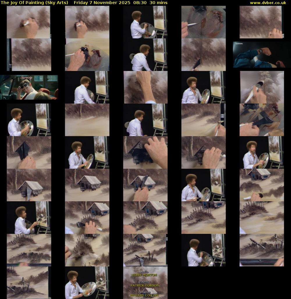 The Joy Of Painting (Sky Arts) Friday 7 November 2025 08:30 - 09:00