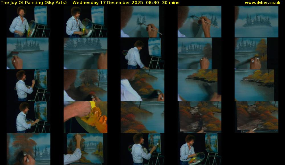 The Joy Of Painting (Sky Arts) Wednesday 17 December 2025 08:30 - 09:00