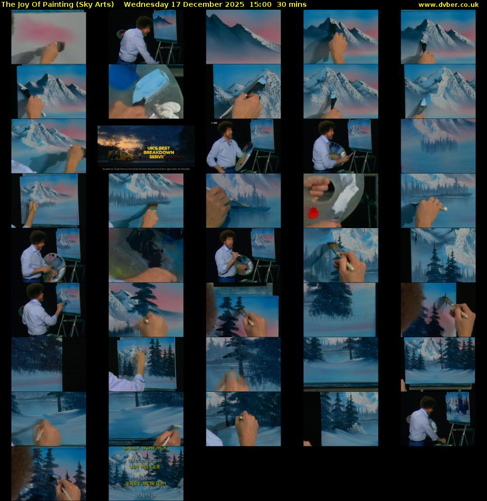 The Joy Of Painting (Sky Arts) Wednesday 17 December 2025 15:00 - 15:30