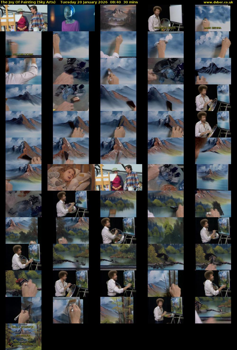 The Joy Of Painting (Sky Arts) Tuesday 20 January 2026 08:40 - 09:10