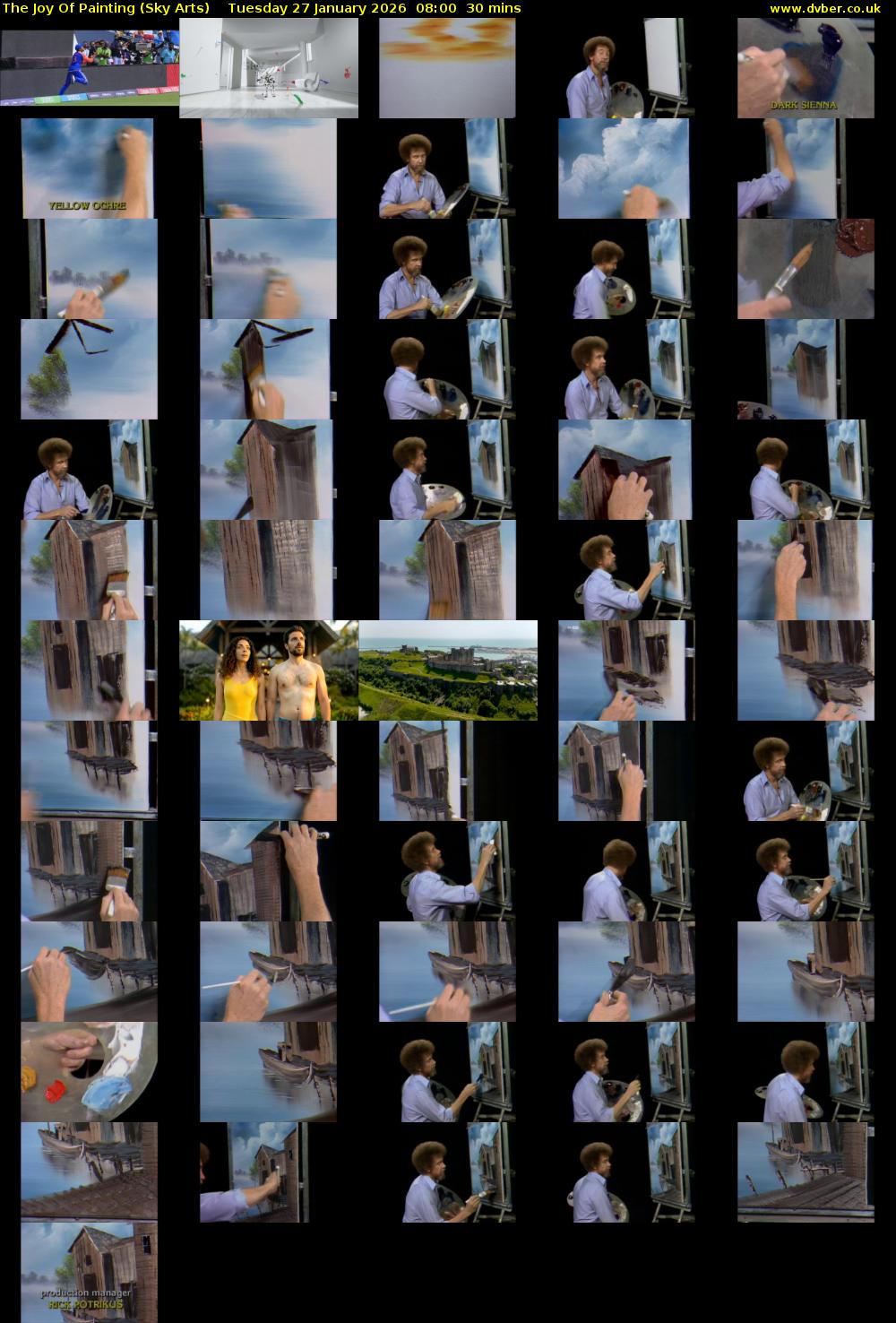 The Joy Of Painting (Sky Arts) Tuesday 27 January 2026 08:00 - 08:30