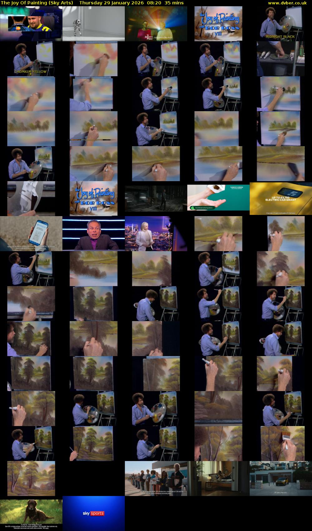 The Joy Of Painting (Sky Arts) Thursday 29 January 2026 08:20 - 08:55