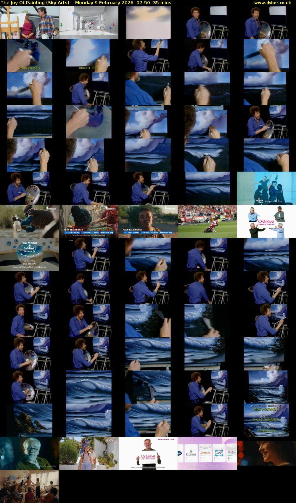 The Joy Of Painting (Sky Arts) Monday 9 February 2026 07:50 - 08:25