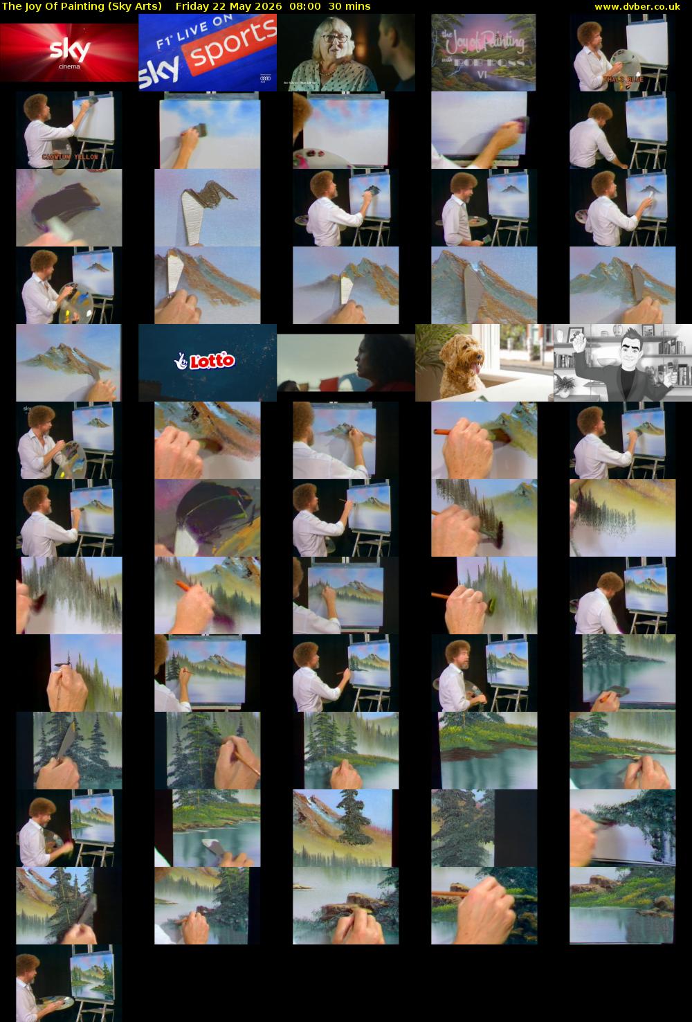 The Joy Of Painting (Sky Arts) Friday 22 May 2026 08:00 - 08:30