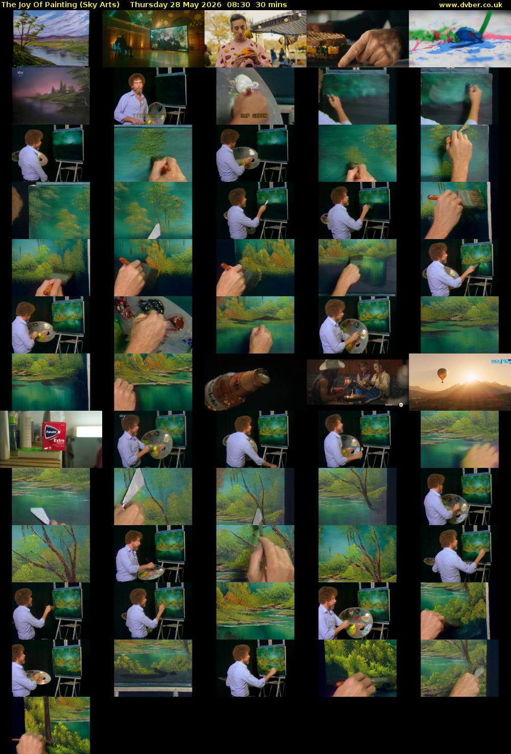 The Joy Of Painting (Sky Arts) Thursday 28 May 2026 08:30 - 09:00