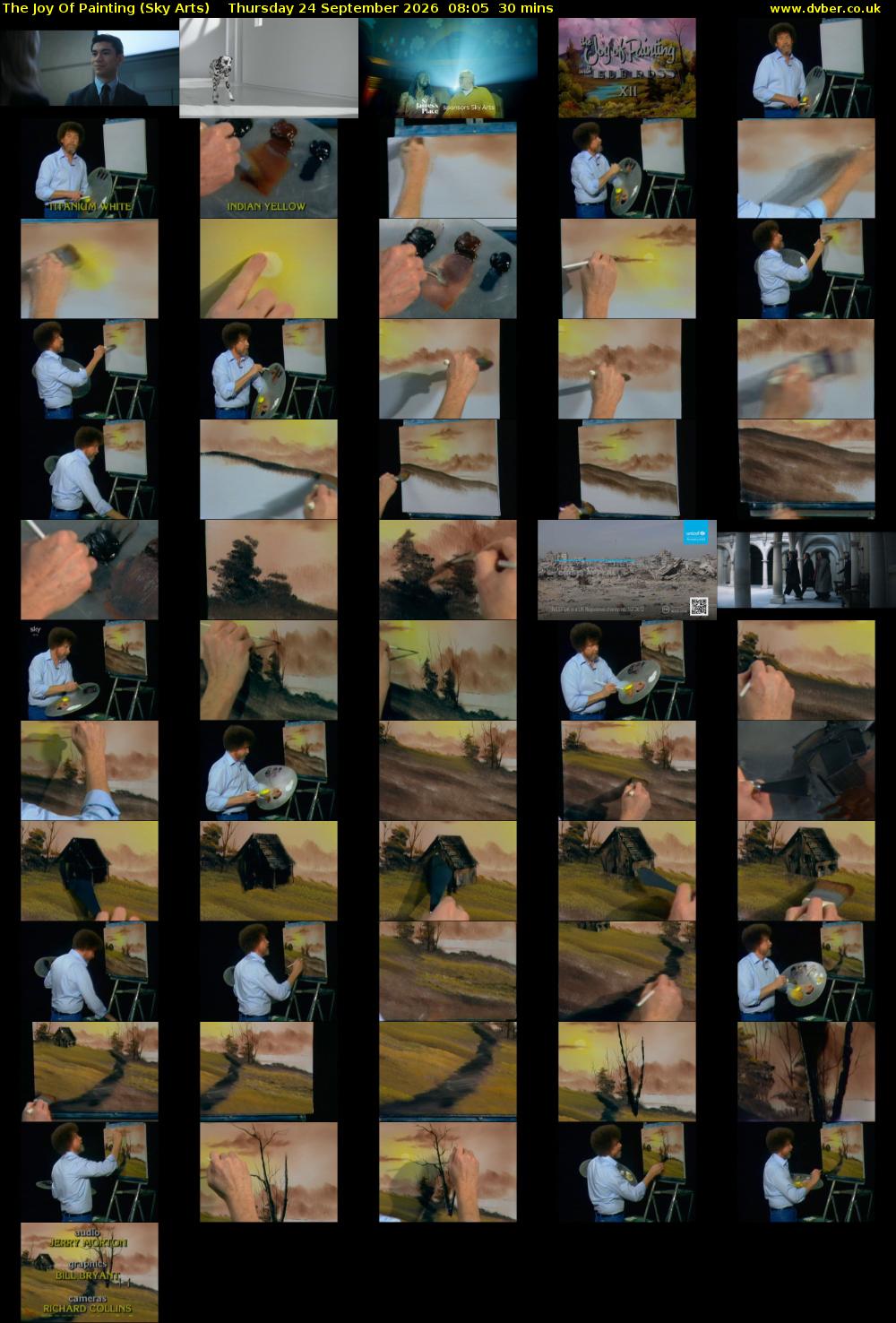 The Joy Of Painting (Sky Arts) Thursday 24 September 2026 08:05 - 08:35