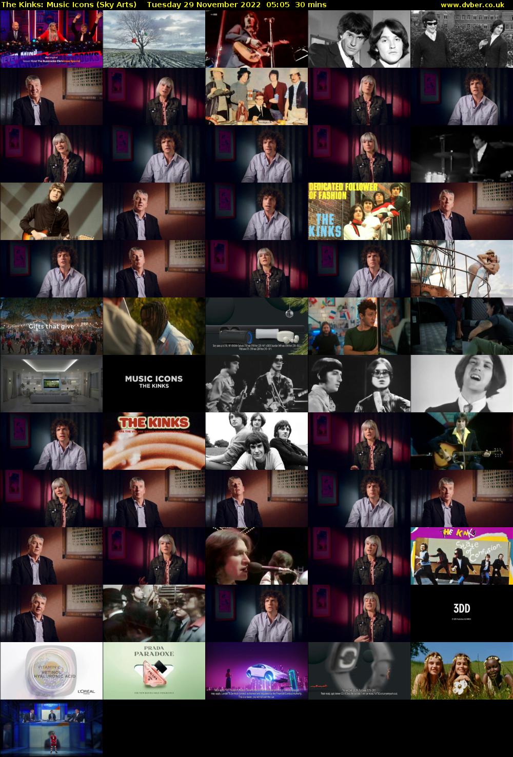 The Kinks: Music Icons (Sky Arts) Tuesday 29 November 2022 05:05 - 05:35