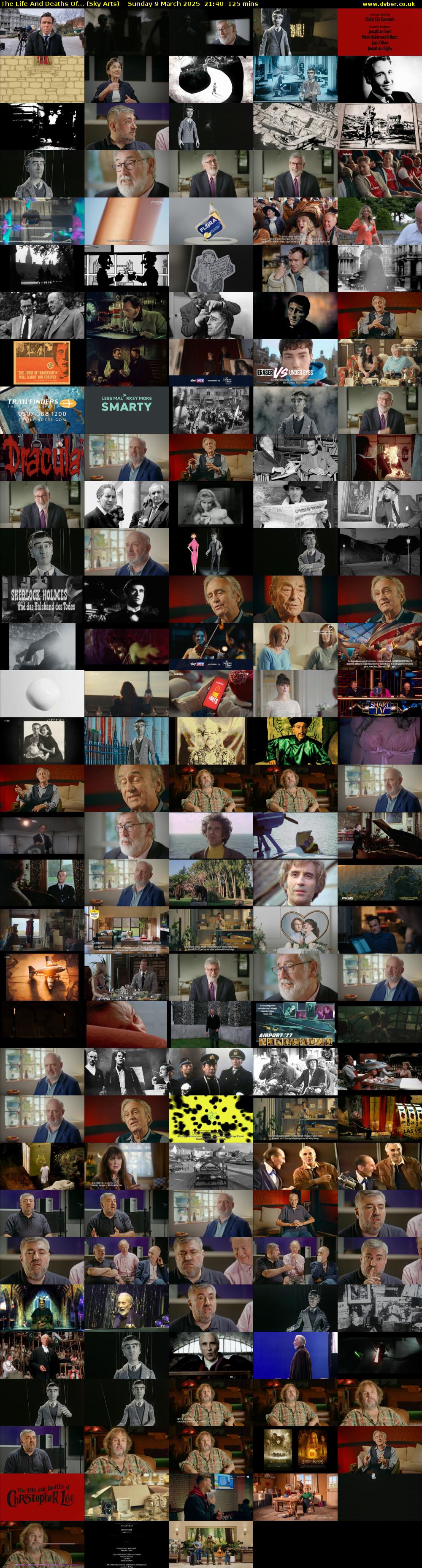 The Life And Deaths Of... (Sky Arts) Sunday 9 March 2025 21:40 - 23:45