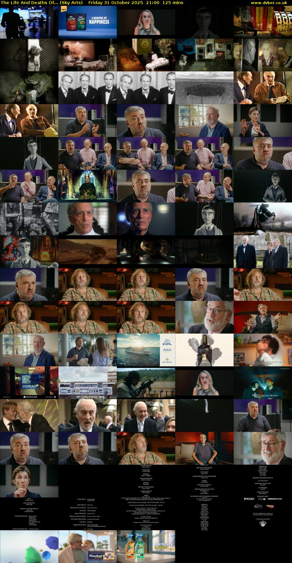 The Life And Deaths Of... (Sky Arts) Friday 31 October 2025 21:00 - 23:05