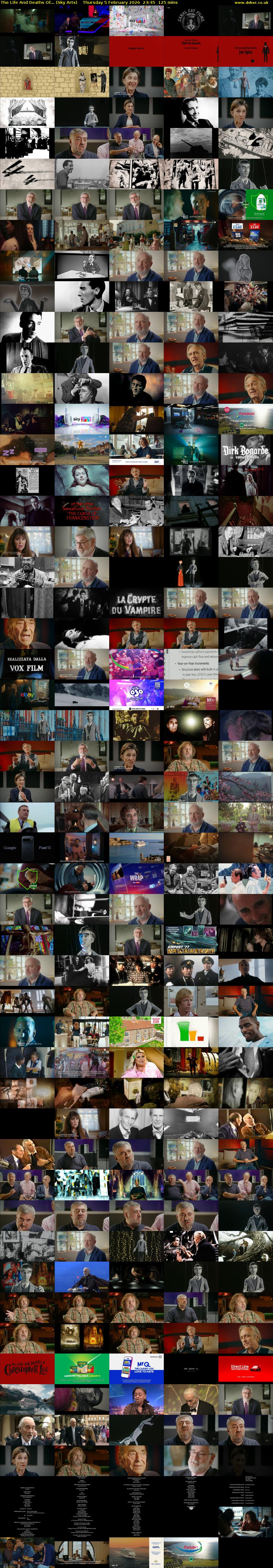 The Life And Deaths Of... (Sky Arts) Thursday 5 February 2026 23:45 - 01:50