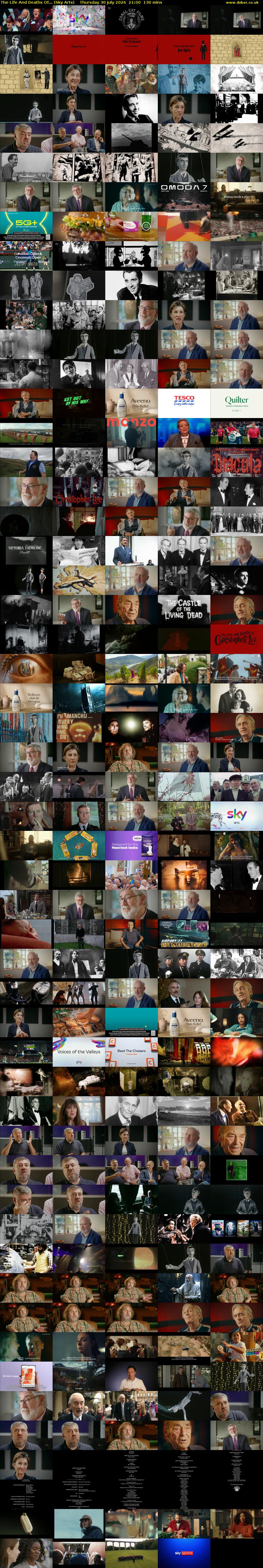 The Life And Deaths Of... (Sky Arts) Thursday 30 July 2026 21:00 - 23:10