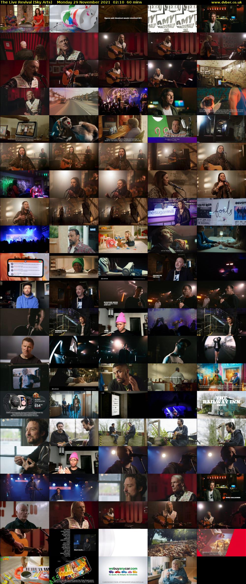 The Live Revival (Sky Arts) Monday 29 November 2021 02:10 - 03:10