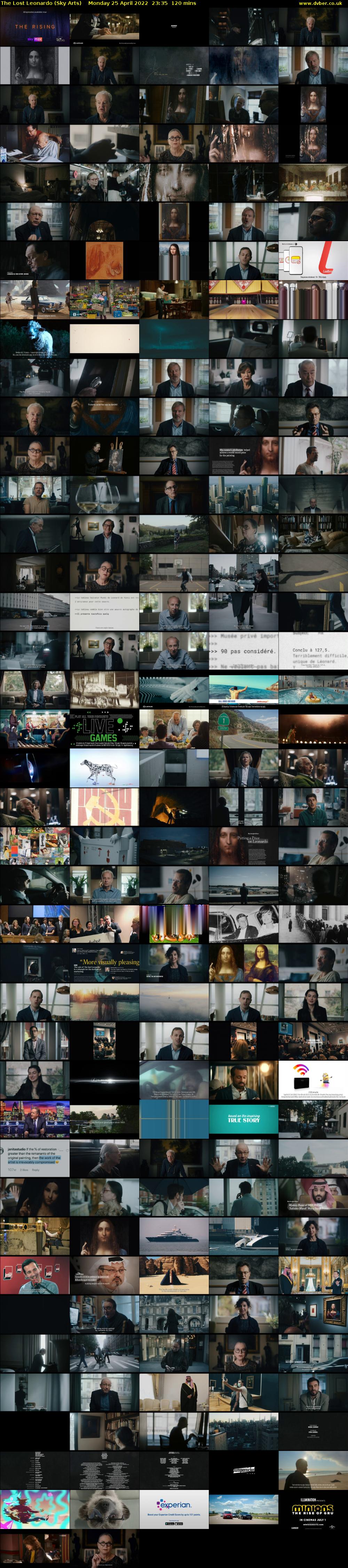 The Lost Leonardo (Sky Arts) Monday 25 April 2022 23:35 - 01:35