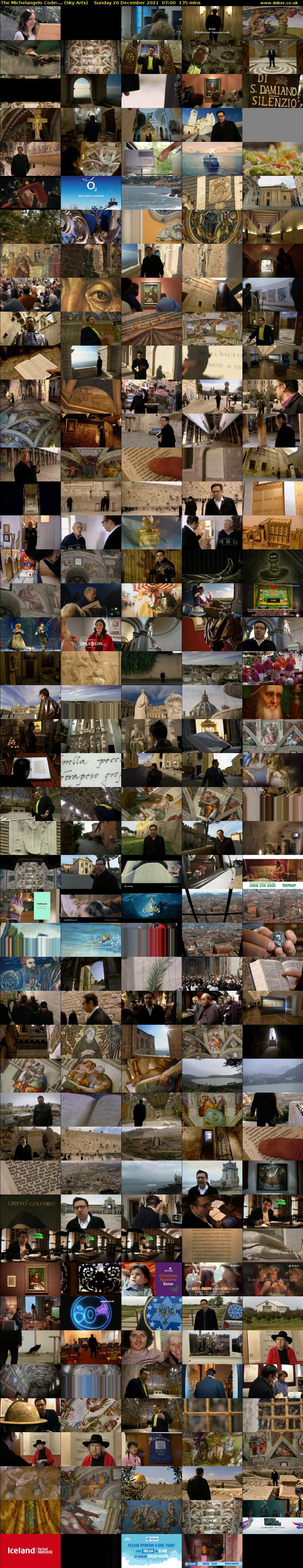 The Michelangelo Code:... (Sky Arts) Sunday 26 December 2021 07:00 - 09:15