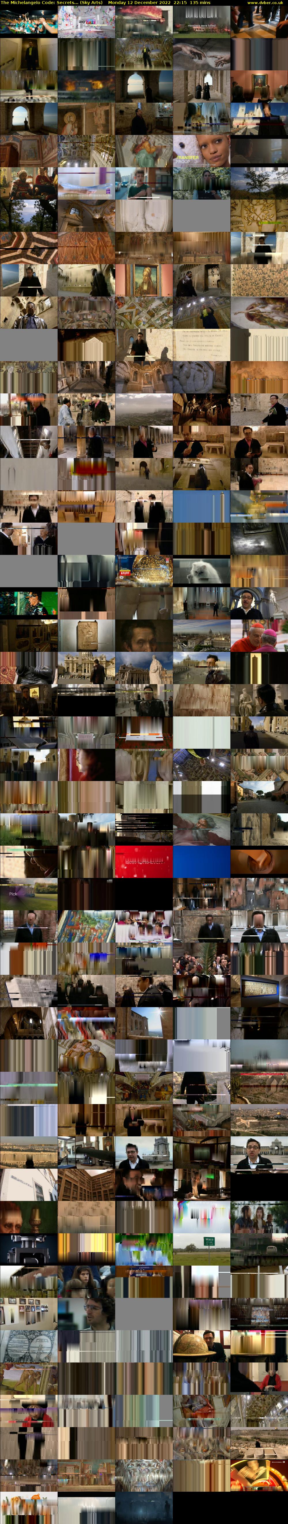 The Michelangelo Code: Secrets... (Sky Arts) Monday 12 December 2022 22:15 - 00:30