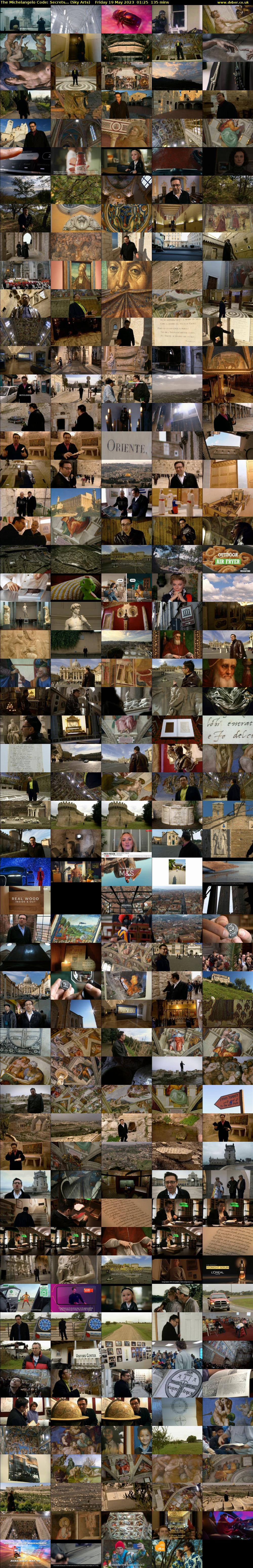 The Michelangelo Code: Secrets... (Sky Arts) Friday 19 May 2023 01:25 - 03:40
