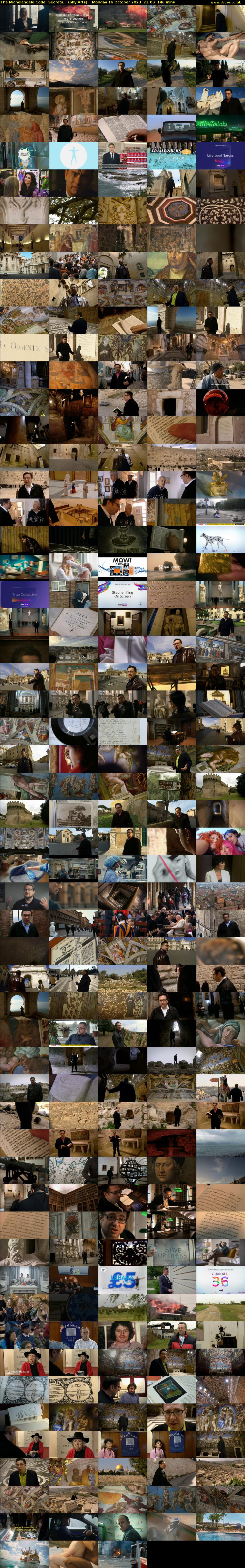 The Michelangelo Code: Secrets... (Sky Arts) Monday 16 October 2023 21:00 - 23:20