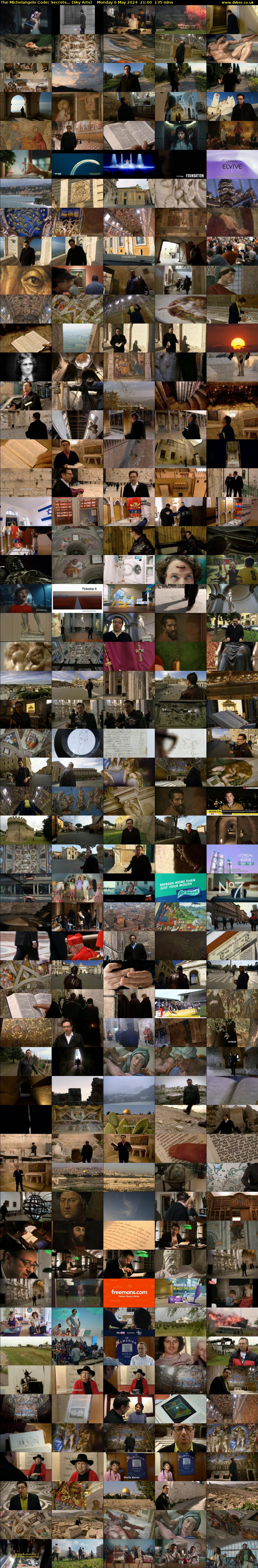 The Michelangelo Code: Secrets... (Sky Arts) Monday 6 May 2024 21:00 - 23:15