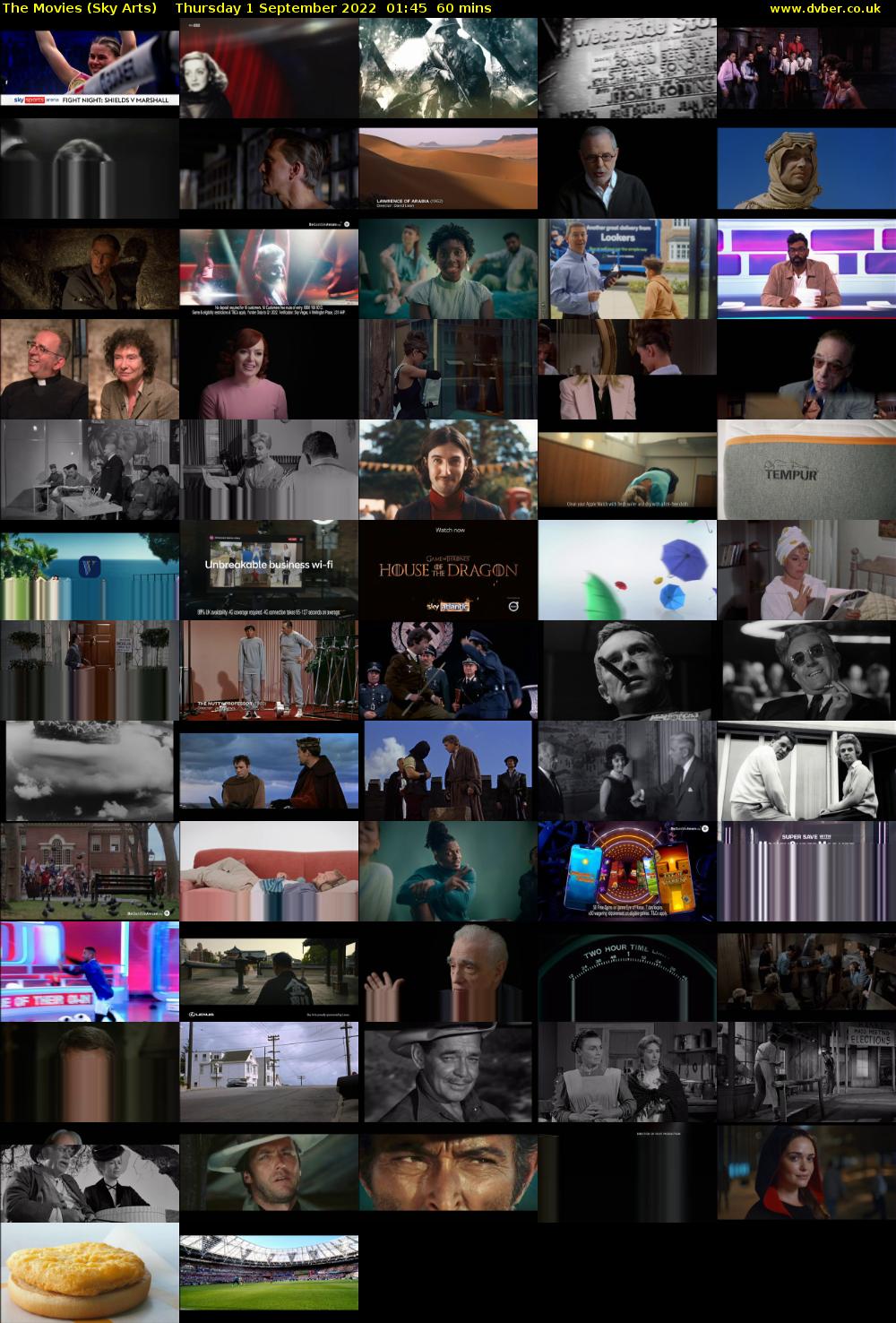 The Movies (Sky Arts) Thursday 1 September 2022 01:45 - 02:45