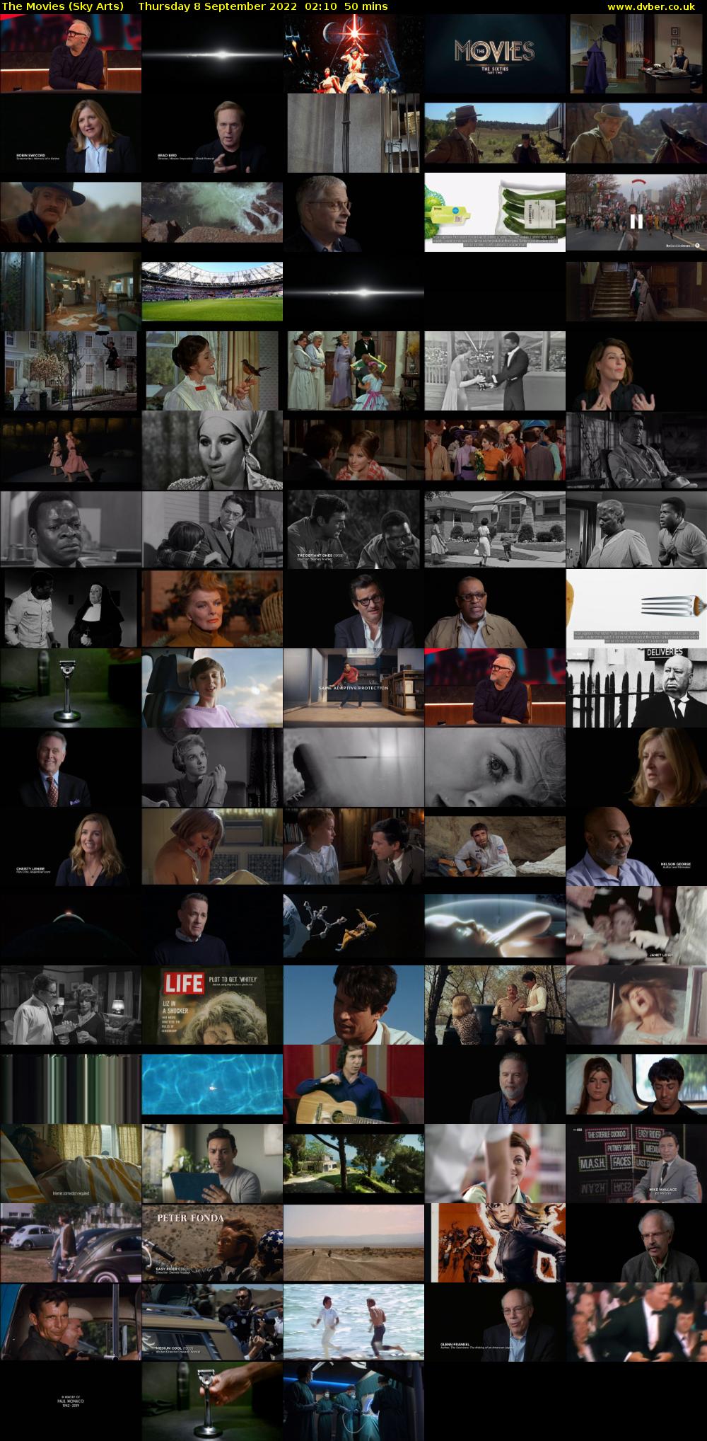 The Movies (Sky Arts) Thursday 8 September 2022 02:10 - 03:00