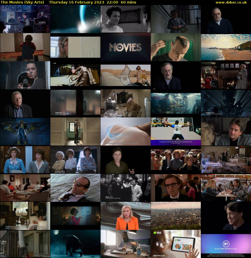The Movies (Sky Arts) Thursday 16 February 2023 22:00 - 23:00