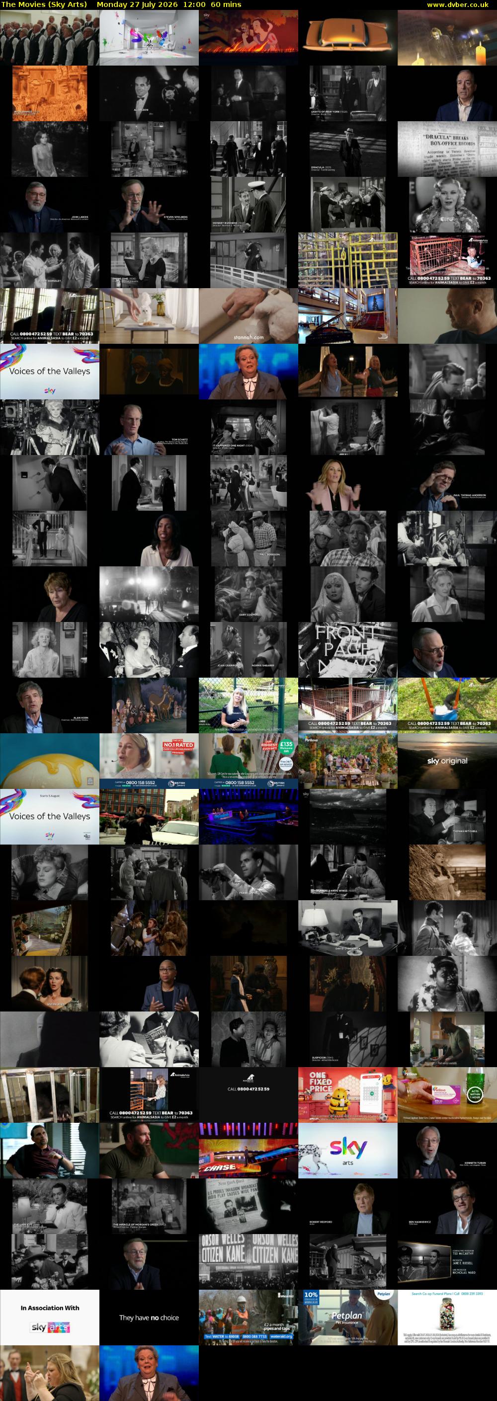 The Movies (Sky Arts) Monday 27 July 2026 12:00 - 13:00