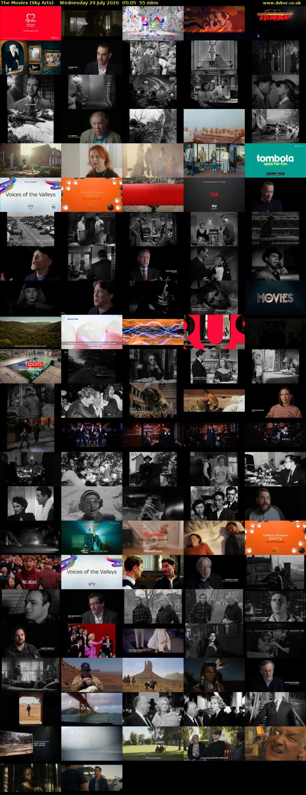 The Movies (Sky Arts) Wednesday 29 July 2026 05:05 - 06:00
