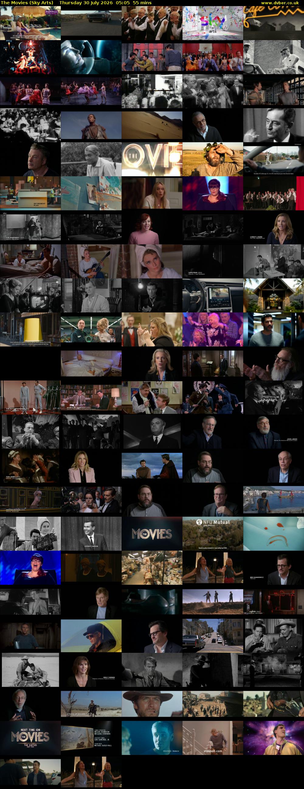 The Movies (Sky Arts) Thursday 30 July 2026 05:05 - 06:00