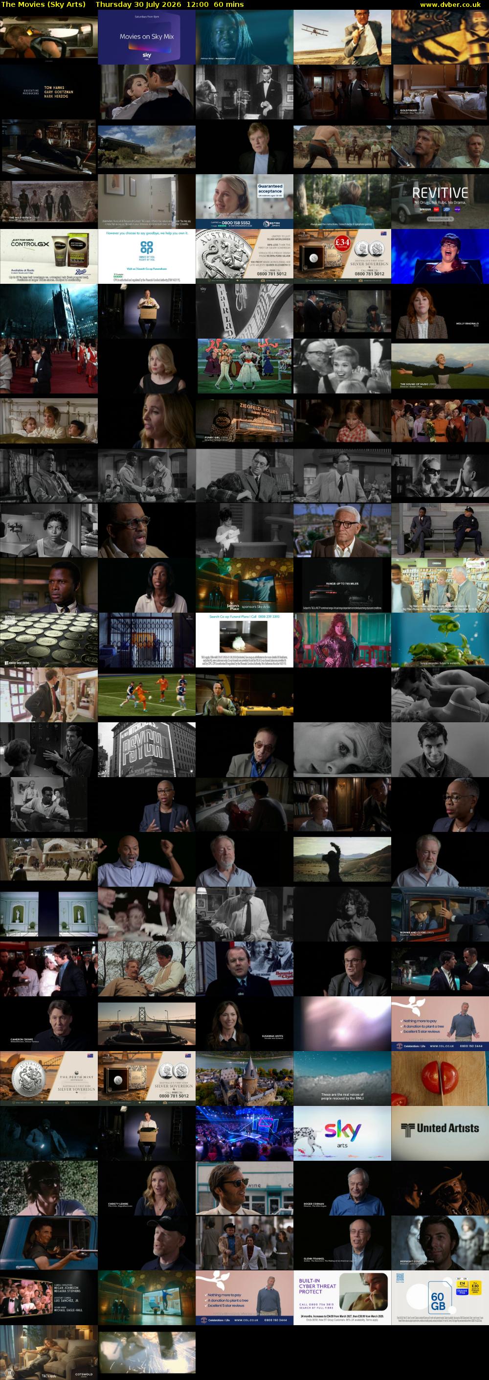 The Movies (Sky Arts) Thursday 30 July 2026 12:00 - 13:00