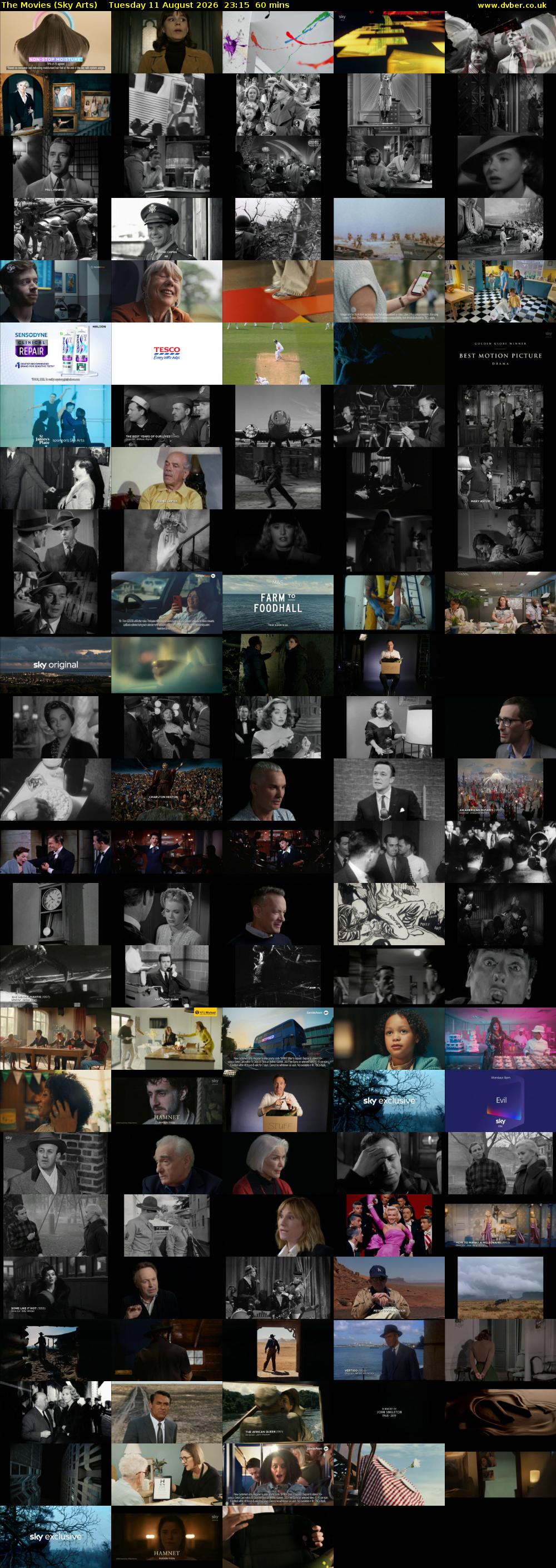 The Movies (Sky Arts) Tuesday 11 August 2026 23:15 - 00:15