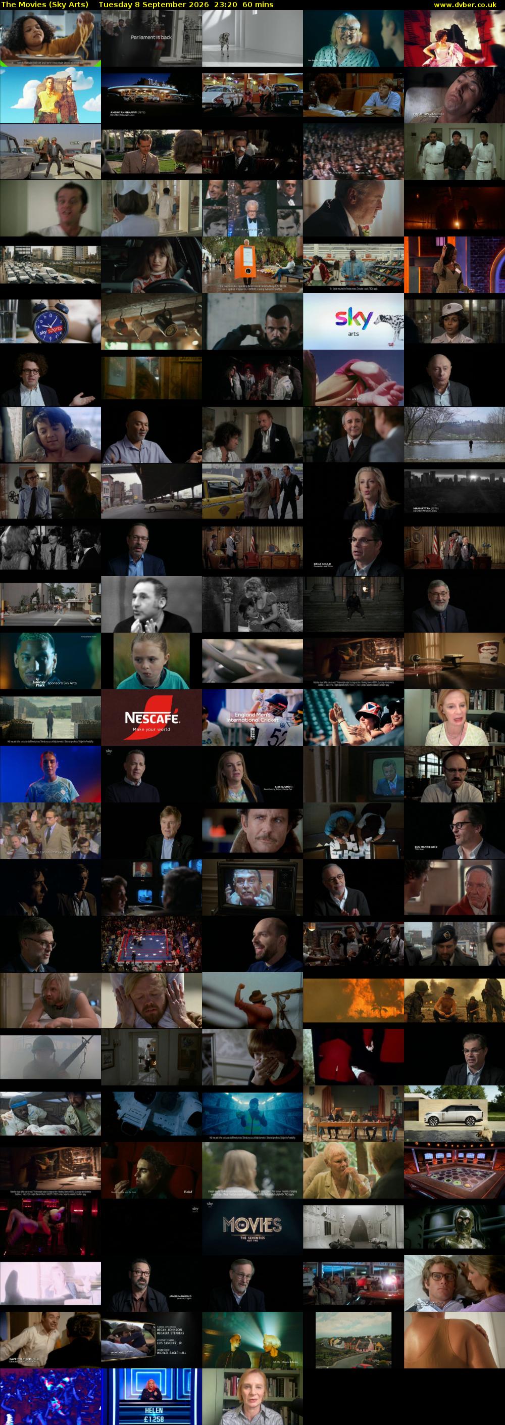The Movies (Sky Arts) Tuesday 8 September 2026 23:20 - 00:20