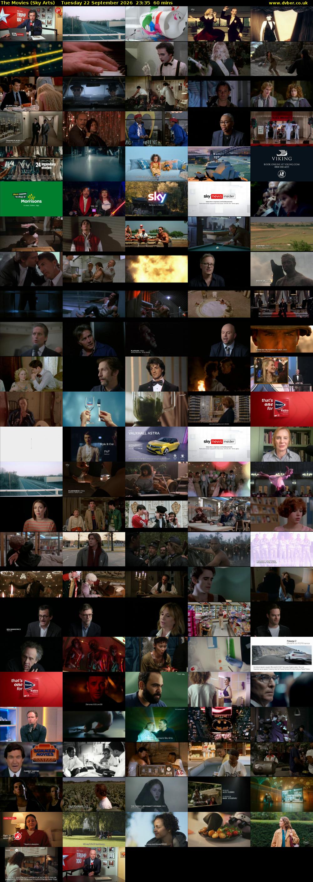 The Movies (Sky Arts) Tuesday 22 September 2026 23:35 - 00:35
