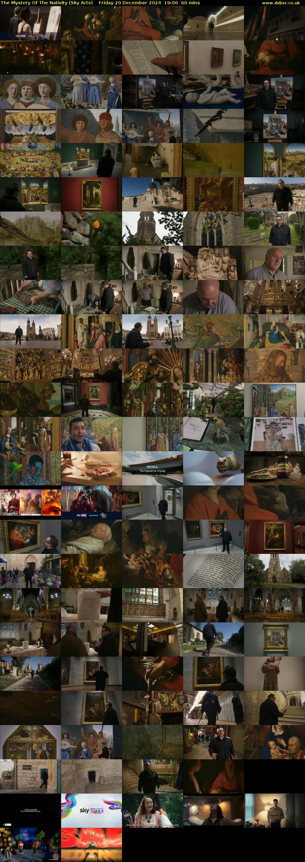 The Mystery Of The Nativity (Sky Arts) Friday 20 December 2024 19:00 - 20:00