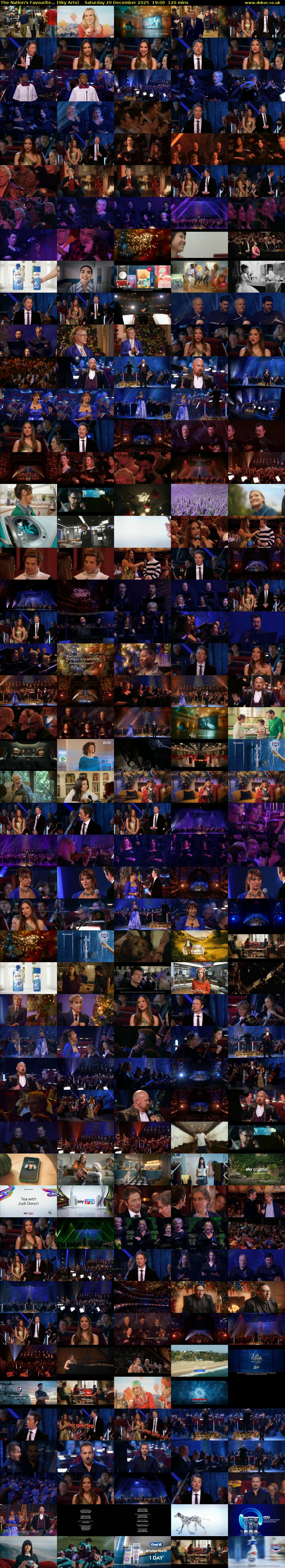 The Nation's Favourite... (Sky Arts) Saturday 20 December 2025 19:00 - 21:00