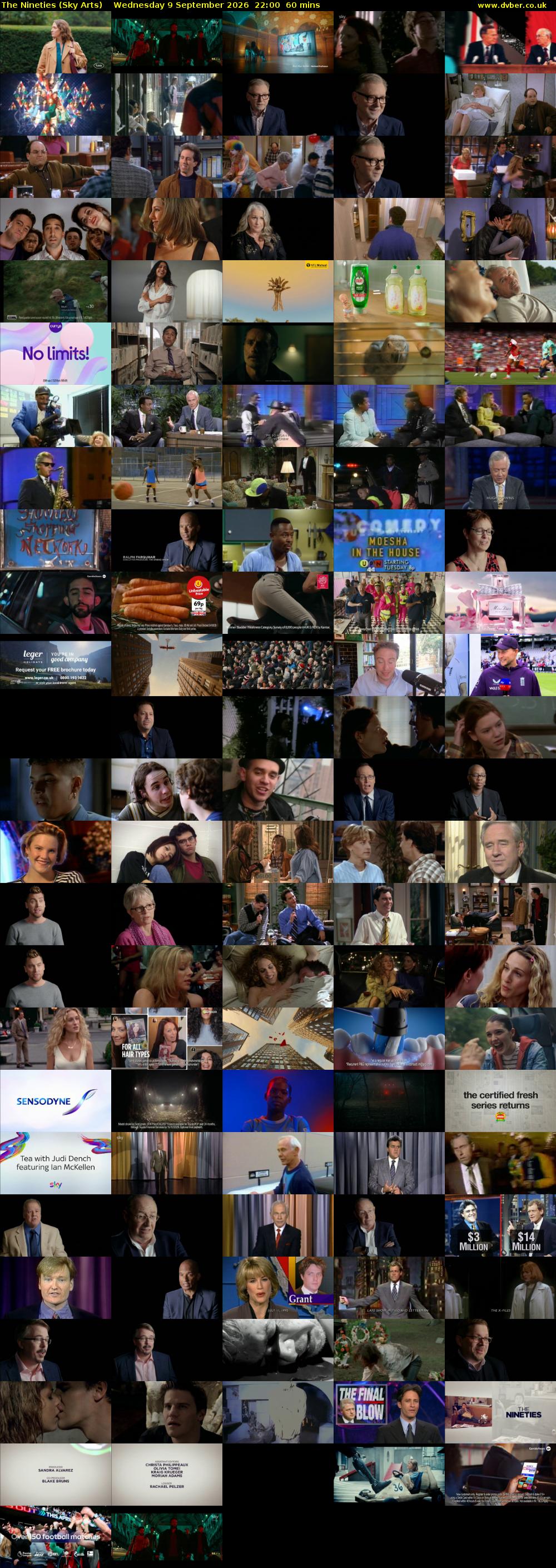 The Nineties (Sky Arts) Wednesday 9 September 2026 22:00 - 23:00