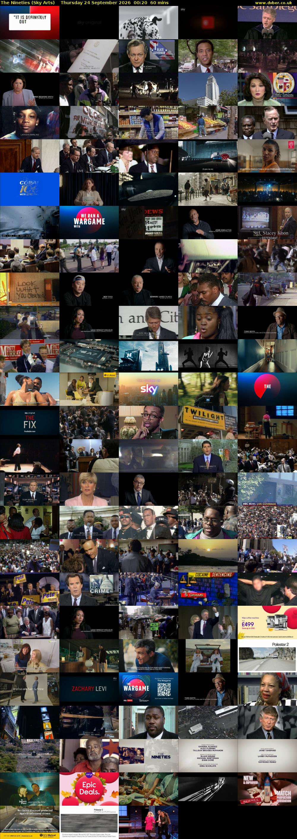 The Nineties (Sky Arts) Thursday 24 September 2026 00:20 - 01:20