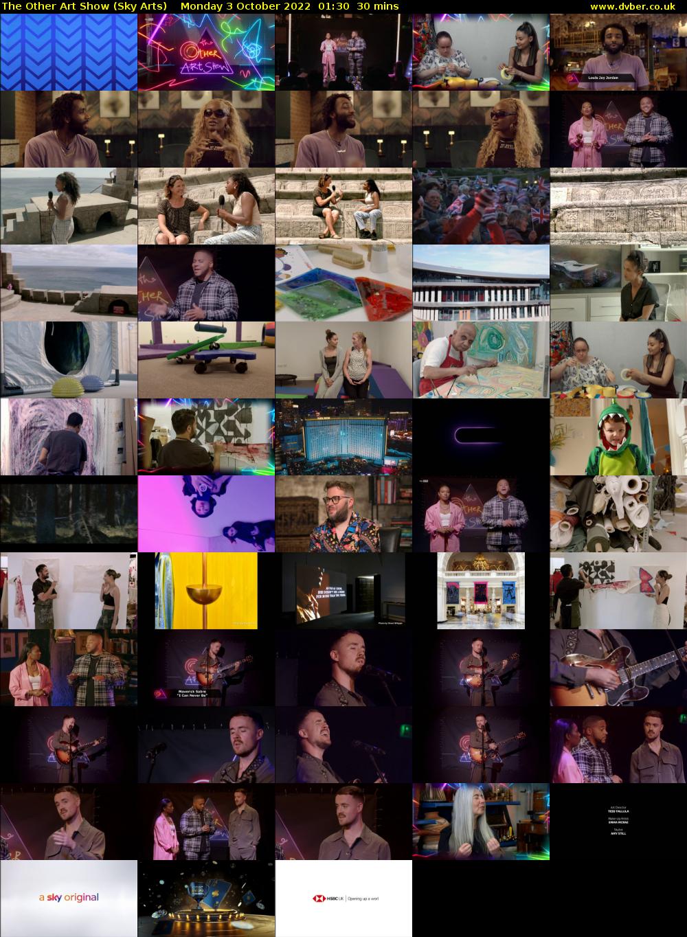The Other Art Show (Sky Arts) Monday 3 October 2022 01:30 - 02:00