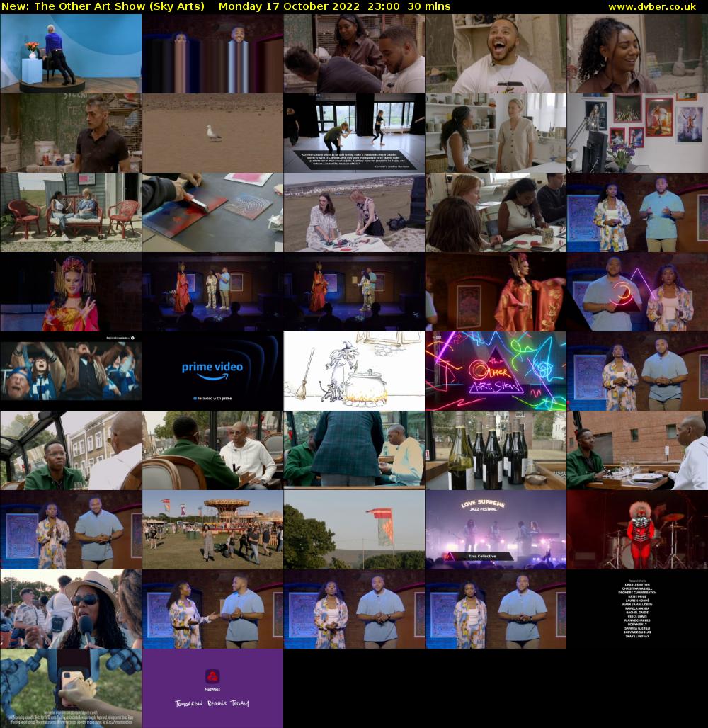 The Other Art Show (Sky Arts) Monday 17 October 2022 23:00 - 23:30